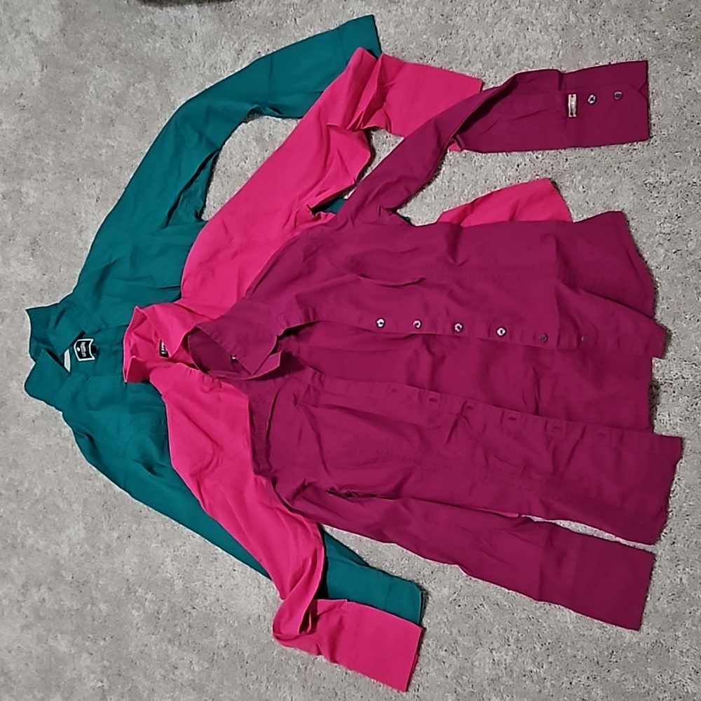 Express Essential Long-Sleeve Button Down Shirt (… - image 1